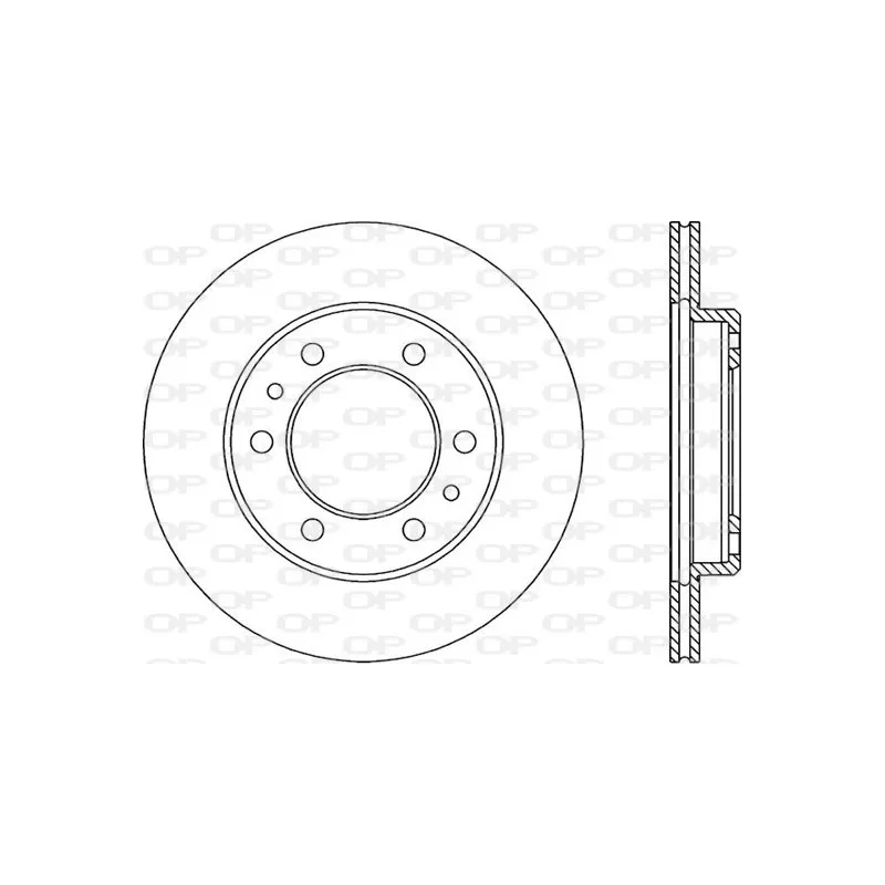Jeu de 2 disques de frein avant OPEN PARTS BDR1527.20