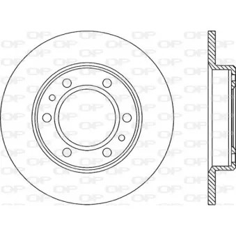 Jeu de 2 disques de frein avant OPEN PARTS BDR1530.10