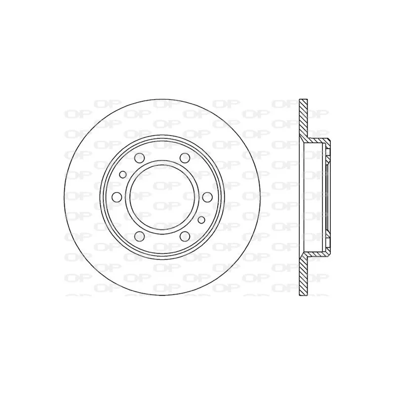 Jeu de 2 disques de frein avant OPEN PARTS BDR1530.10