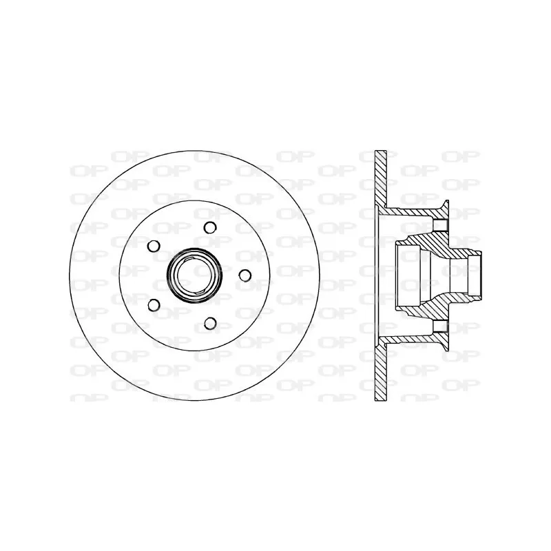 Jeu de 2 disques de frein avant OPEN PARTS BDR1576.10