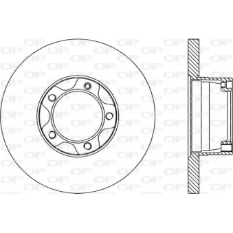 Jeu de 2 disques de frein avant OPEN PARTS BDR1578.10