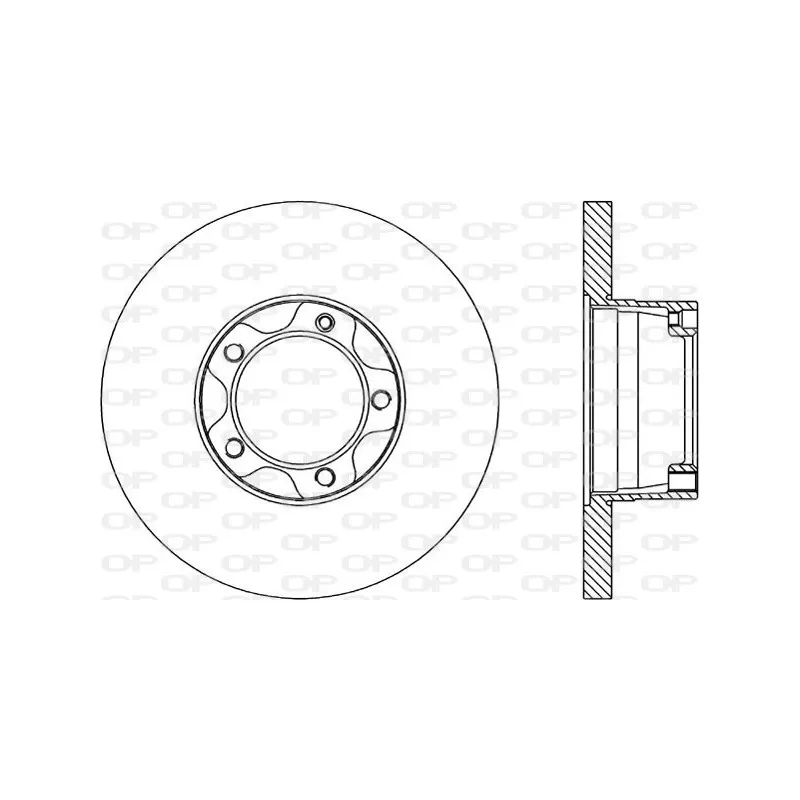 Jeu de 2 disques de frein avant OPEN PARTS BDR1578.10