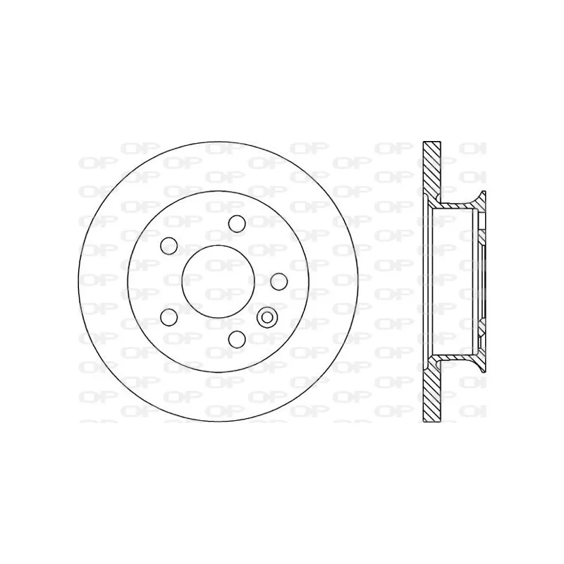 Jeu de 2 disques de frein avant OPEN PARTS BDR1585.10
