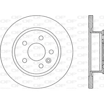 Jeu de 2 disques de frein avant OPEN PARTS BDR1590.10