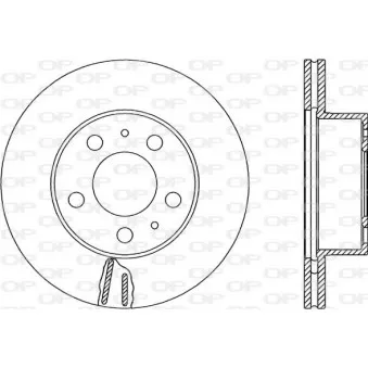 Jeu de 2 disques de frein avant OPEN PARTS BDR1601.20