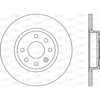 Jeu de 2 disques de frein avant OPEN PARTS BDR1606.10