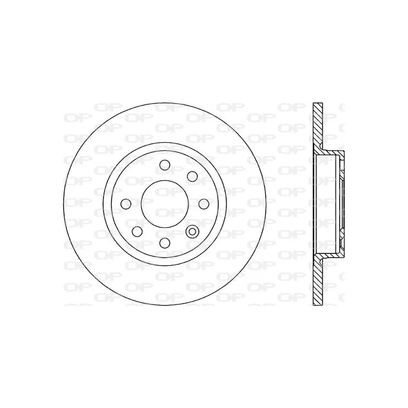 Jeu de 2 disques de frein avant OPEN PARTS BDR1606.10