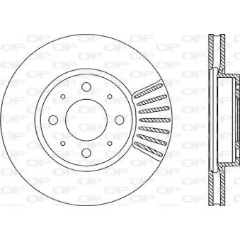 Jeu de 2 disques de frein avant OPEN PARTS