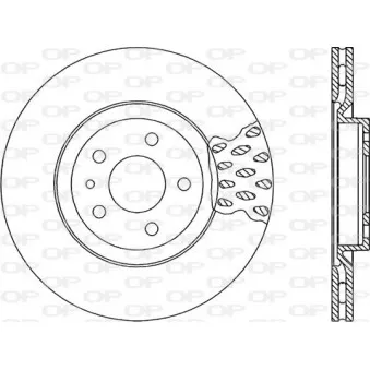 Jeu de 2 disques de frein avant OPEN PARTS BDR1663.20
