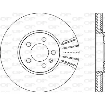 Jeu de 2 disques de frein avant OPEN PARTS BDR1667.20