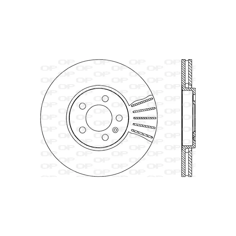Jeu de 2 disques de frein avant OPEN PARTS BDR1667.20