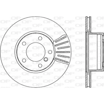 Jeu de 2 disques de frein avant OPEN PARTS BDR1669.20