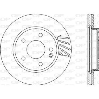 Jeu de 2 disques de frein avant OPEN PARTS BDR1700.20