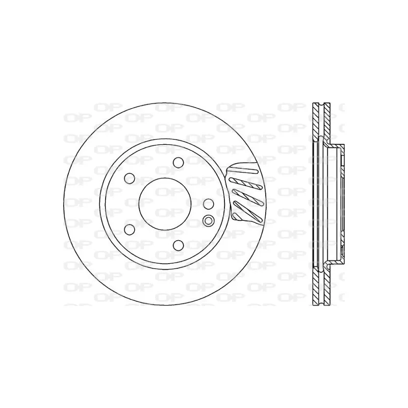 Jeu de 2 disques de frein avant OPEN PARTS BDR1700.20