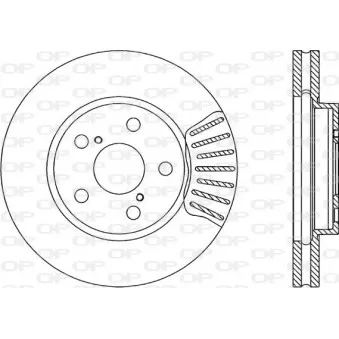 Jeu de 2 disques de frein avant OPEN PARTS BDR1727.20