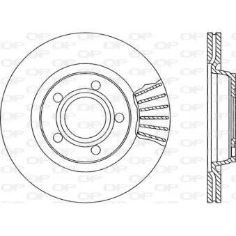 Jeu de 2 disques de frein avant OPEN PARTS BDR1731.20
