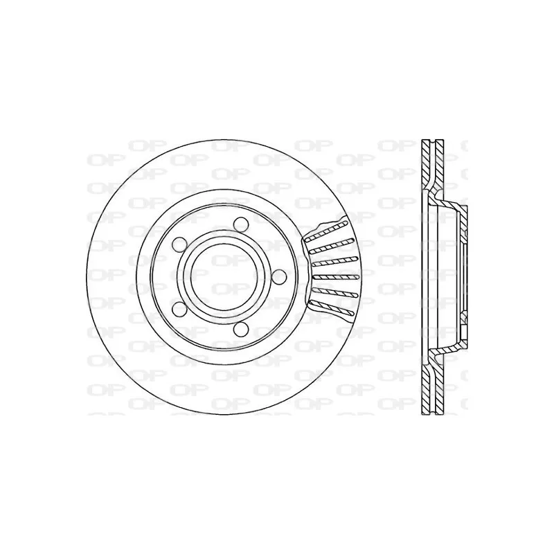 Jeu de 2 disques de frein avant OPEN PARTS BDR1731.20