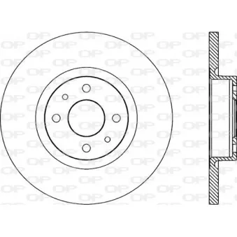Jeu de 2 disques de frein avant OPEN PARTS