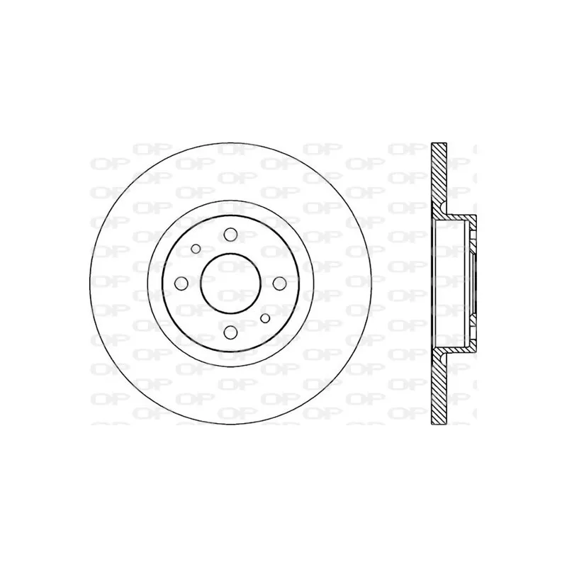 Jeu de 2 disques de frein avant OPEN PARTS BDR1740.10