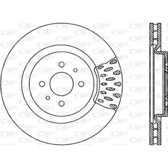 Jeu de 2 disques de frein avant OPEN PARTS