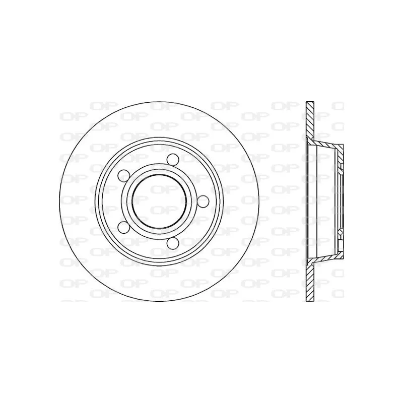 Jeu de 2 disques de frein arrière OPEN PARTS BDR1743.10