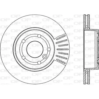 Jeu de 2 disques de frein avant OPEN PARTS BDR1749.20