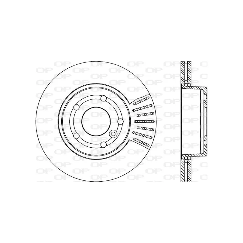 Jeu de 2 disques de frein avant OPEN PARTS BDR1749.20