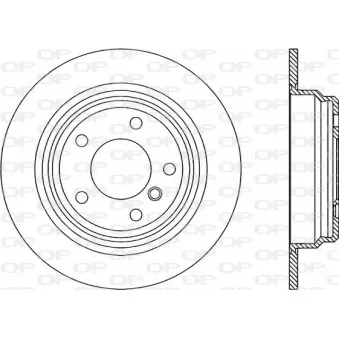 Jeu de 2 disques de frein arrière OPEN PARTS BDR1753.10