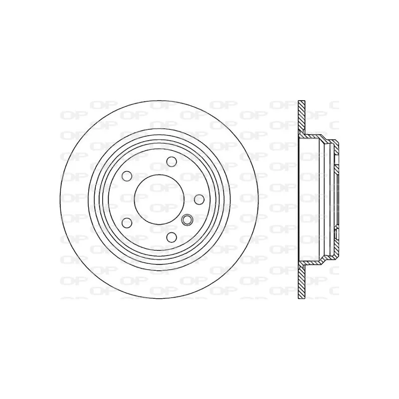 Jeu de 2 disques de frein arrière OPEN PARTS BDR1753.10