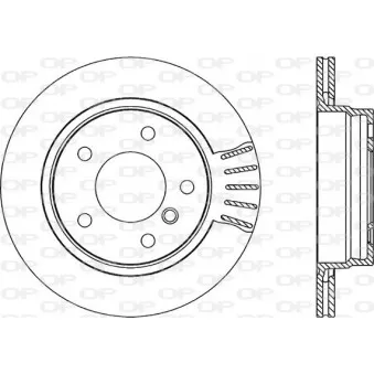 Jeu de 2 disques de frein arrière OPEN PARTS BDR1755.20