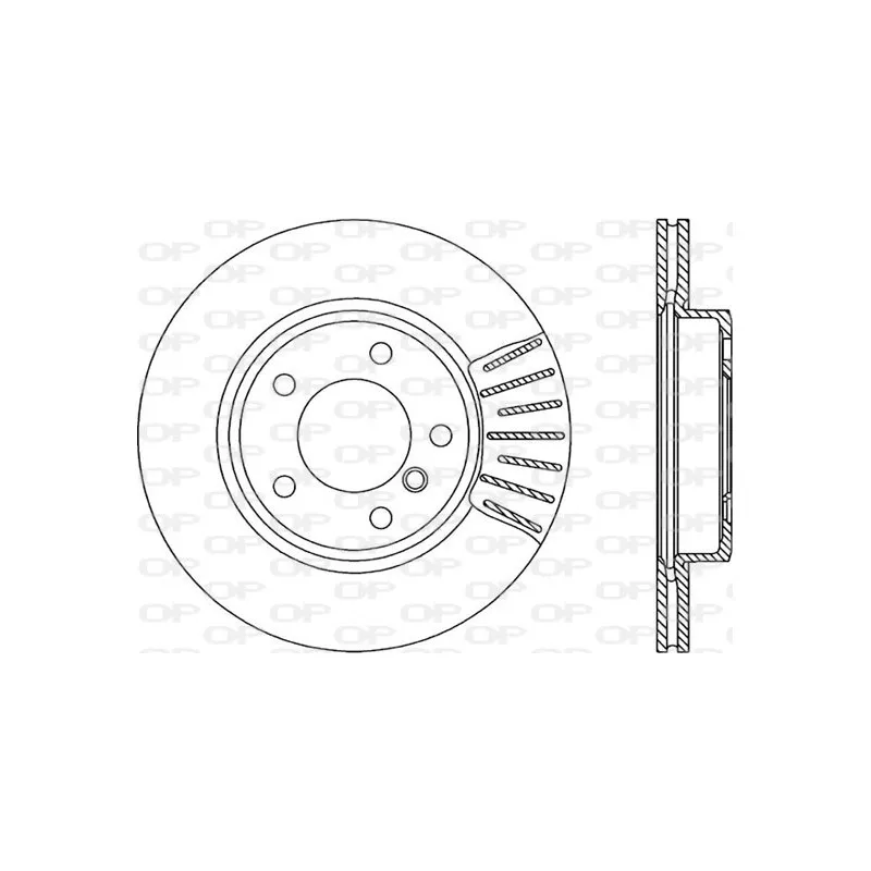 Jeu de 2 disques de frein avant OPEN PARTS BDR1757.20