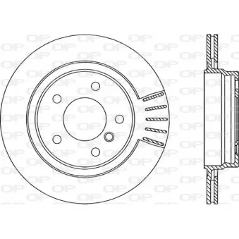 Jeu de 2 disques de frein arrière OPEN PARTS BDR1758.20