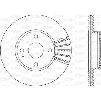 Jeu de 2 disques de frein avant OPEN PARTS BDR1780.20
