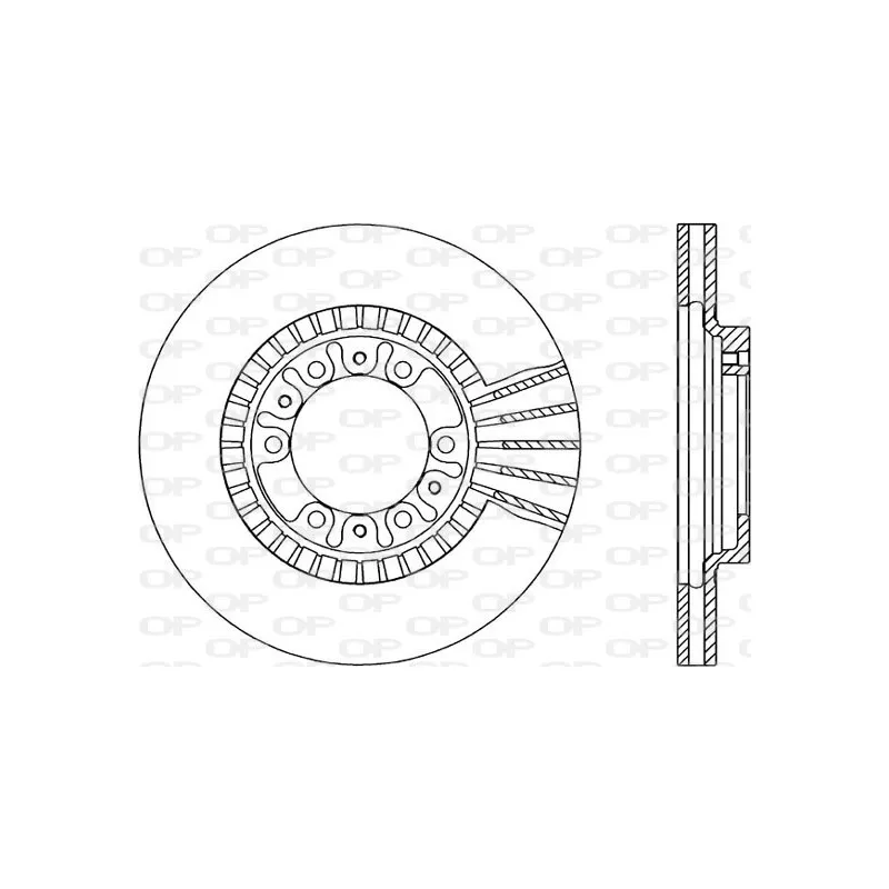 Jeu de 2 disques de frein avant OPEN PARTS BDR1788.20