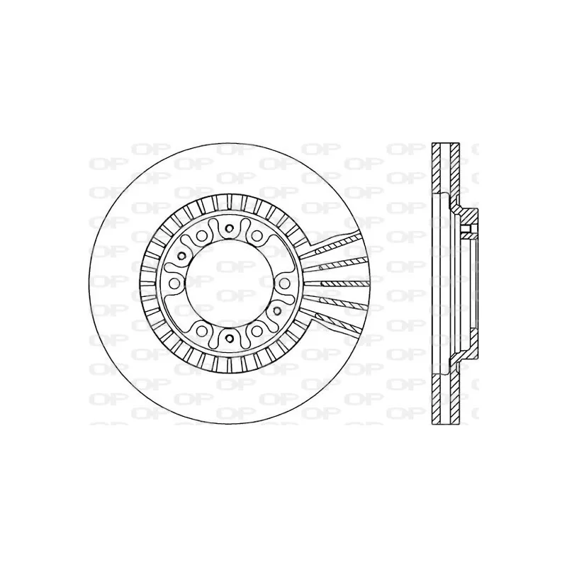 Jeu de 2 disques de frein avant OPEN PARTS BDR1789.20