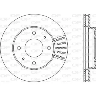 Jeu de 2 disques de frein avant OPEN PARTS BDR1794.20