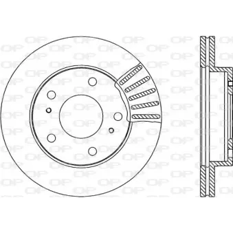 Jeu de 2 disques de frein avant OPEN PARTS
