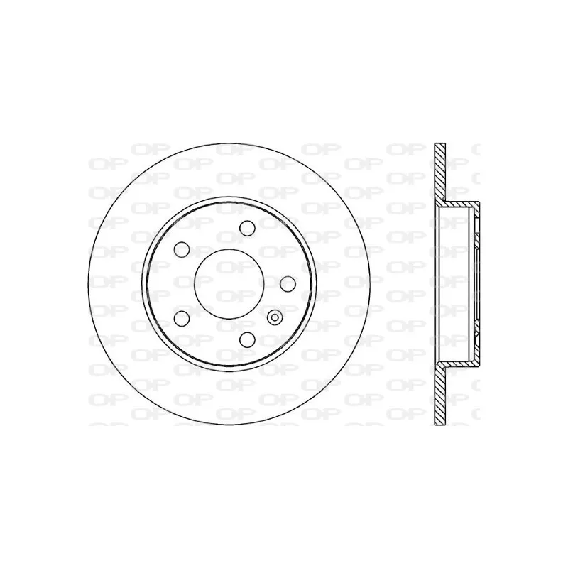 Jeu de 2 disques de frein arrière OPEN PARTS BDR1811.10