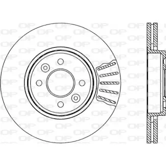 Jeu de 2 disques de frein avant OPEN PARTS BDR1815.20