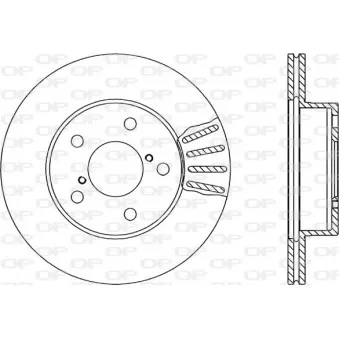 Jeu de 2 disques de frein avant OPEN PARTS BDR1818.20