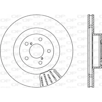 Jeu de 2 disques de frein avant OPEN PARTS BDR1819.20