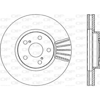 Jeu de 2 disques de frein avant OPEN PARTS BDR1829.20