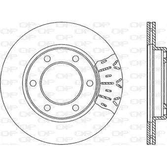 Jeu de 2 disques de frein avant OPEN PARTS