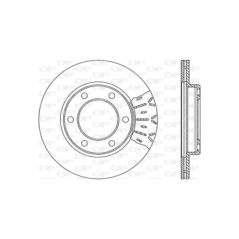 Jeu de 2 disques de frein avant OPEN PARTS BDR1833.20