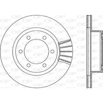 Jeu de 2 disques de frein avant OPEN PARTS BDR1834.20