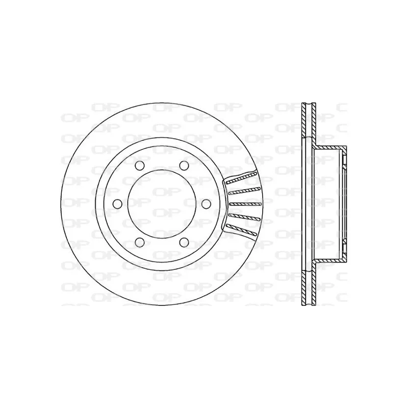 Jeu de 2 disques de frein avant OPEN PARTS BDR1834.20