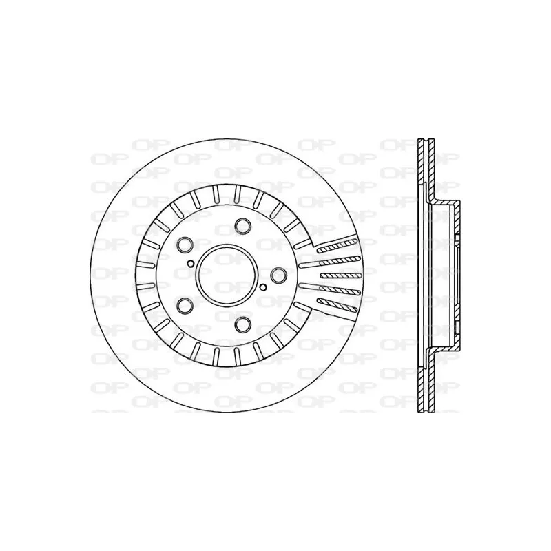 Jeu de 2 disques de frein avant OPEN PARTS BDR1838.20
