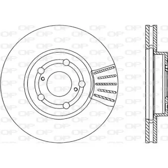 Jeu de 2 disques de frein avant OPEN PARTS BDR1840.20