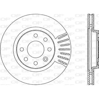 Jeu de 2 disques de frein avant OPEN PARTS BDR1845.20
