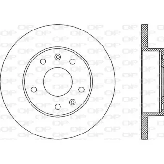 Jeu de 2 disques de frein avant OPEN PARTS BDR1853.10
